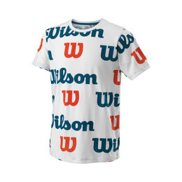 Vêtements De Tennis Wilson All Over Logo Tech Tee
